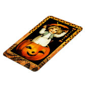 ハッピーハローウィン。ヴィンテージおもしろいキッドギフト マグネット (左側)