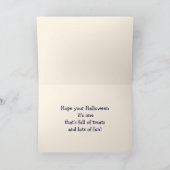 ハッピーハローウィン!ヴィンテージおもしろい女 カード (内部)