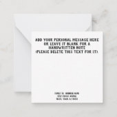 「ハッピーハローウィン」ヴィンテージガモダンス ノートカード (裏面)