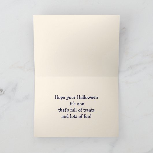 ハッピーハローウィン!ヴィンテージキッズハロウィーン カード (内部)