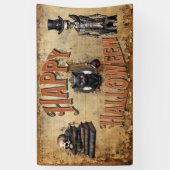 ハッピーハローウィン |ヴィンテージハローウィンパーティ 横断幕 (縦)