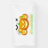 ハッピーハローウィン!不気味な取引を！ 横断幕 (縦)