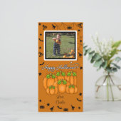 ハッピーハローウィン(写真と文字の追加) シーズンカード (スタンド正面)