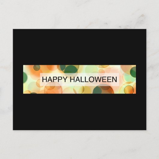 ハッピーハローウィン(《写真》ぼけ味) ポストカード (正面)