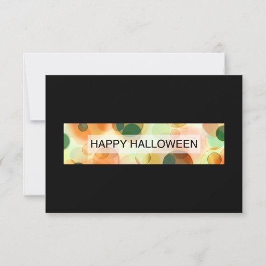 ハッピーハローウィン(《写真》ぼけ味) 招待状 (正面)