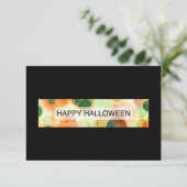 ハッピーハローウィン(《写真》ぼけ味) 招待状 (スタンド正面)