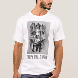 ハッピーハローウィン。動揺してスカル Tシャツ