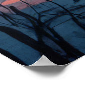 ハッピーハローウィン!可愛いスケルトン ポスター (角)