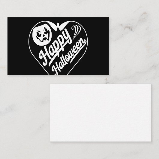 ハッピーハローウィン 名刺 (正面/裏面)