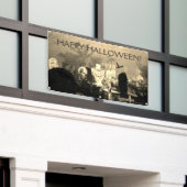 ハッピーハローウィン!墓地バナー 横断幕 (ビルの外側)