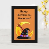 ハッピーハローウィン、孫カード カード (黄色い花)