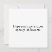 ハッピーハローウィン |家幽霊のよく出る屋 カード (裏面)