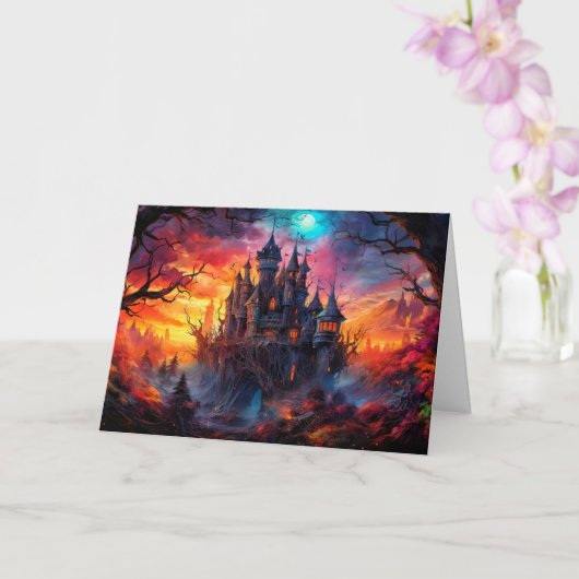 ハッピーハローウィン |家幽霊のよく出る屋 カード (蘭)