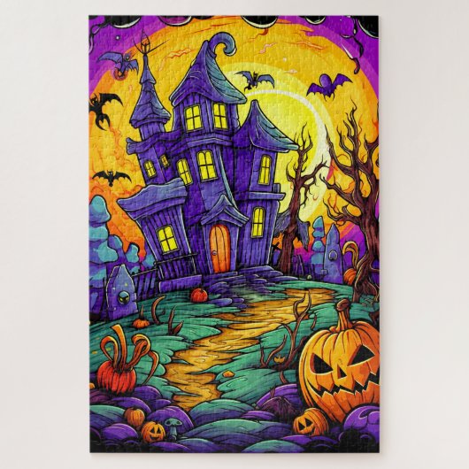 ハッピーハローウィン |家幽霊のよく出る屋 ジグソーパズル (縦)