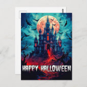 ハッピーハローウィン |家幽霊のよく出る屋 ポストカード (正面/裏面)