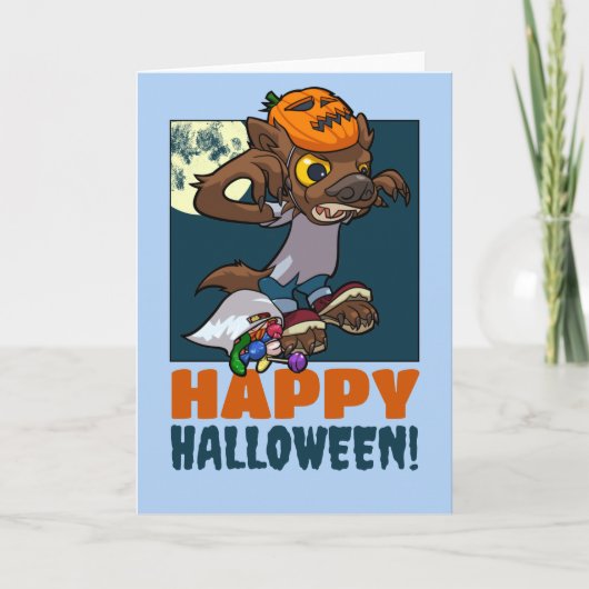 ハッピーハローウィン!小さな人狼を騙すか扱う シーズンカード (正面)