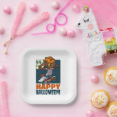 ハッピーハローウィン!小さな人狼を騙すか扱う ペーパープレート (パーティー)