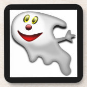 「ハッピーハローウィン」幽霊 コースター (正面)