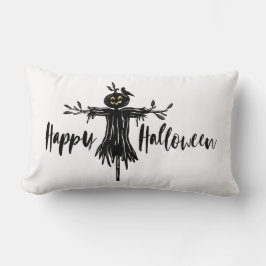 ハッピーハローウィン | 怖い金ゴールドと黒かかし ランバークッション
