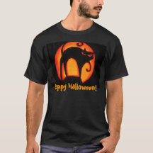 ハッピーハローウィン! 恐い猫のTシャツ