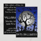 ハッピーハローウィン 招待状 (正面/裏面)