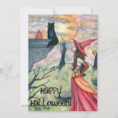 ハッピーハローウィン! 振れおよび魔法使いの招待状 招待状 (正面)