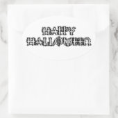 ハッピーハローウィン 楕円形シール (バッグ)
