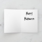 ハッピーハローウィン/気難しい猫カード カード (内部)