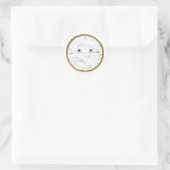 ハッピーハローウィン |水彩ミイラ ラウンドシール (バッグ)