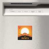 ハッピーハローウィン(満月とカボチャ) マグネット (インサイチュ (食洗機))