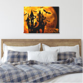 ハッピーハローウィン（満月） キャンバスプリント (インサイチュ (寝室))