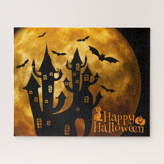 ハッピーハローウィン（満月） ジグソーパズル (横)