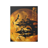 ハッピーハローウィン（満月） ノートパッド (回転)