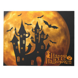 ハッピーハローウィン（満月） ノートパッド