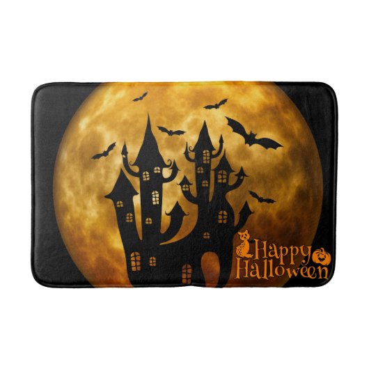 ハッピーハローウィン（満月） バスマット (正面)