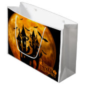 ハッピーハローウィン（満月） ラージペーパーバッグ (正面アングル)