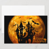 ハッピーハローウィン（満月） 便箋 (正面/裏面)