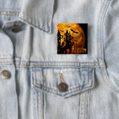 ハッピーハローウィン（満月） 缶バッジ (インサイチュ)