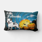 ハッピーハローウィン(犬)スタッフォードブルテリア ランバークッション (裏面)