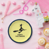 ハッピーハローウィン、猫柄 ペーパープレート (パーティー)