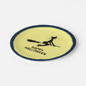 ハッピーハローウィン、猫柄 ペーパープレート (アングル)