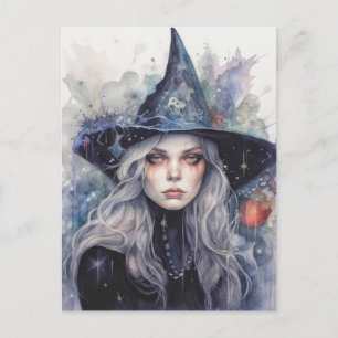 ハッピーハローウィン 秋の魔女 ポストカード