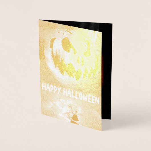 ハッピーハローウィン 箔カード (正面)