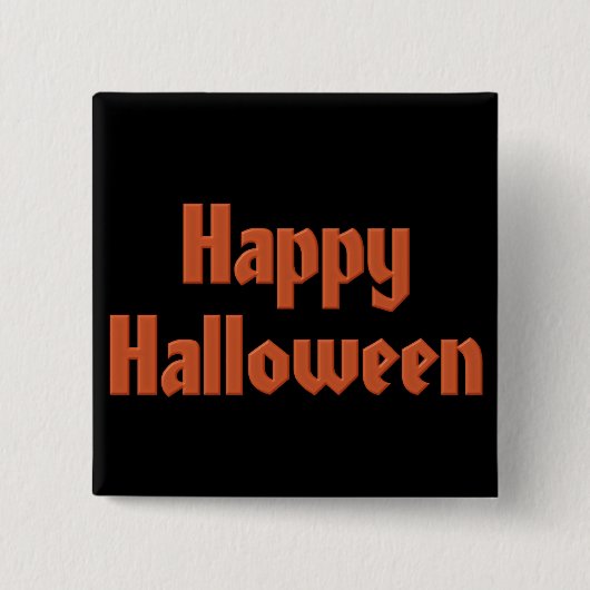 ハッピーハローウィン 缶バッジ (正面)