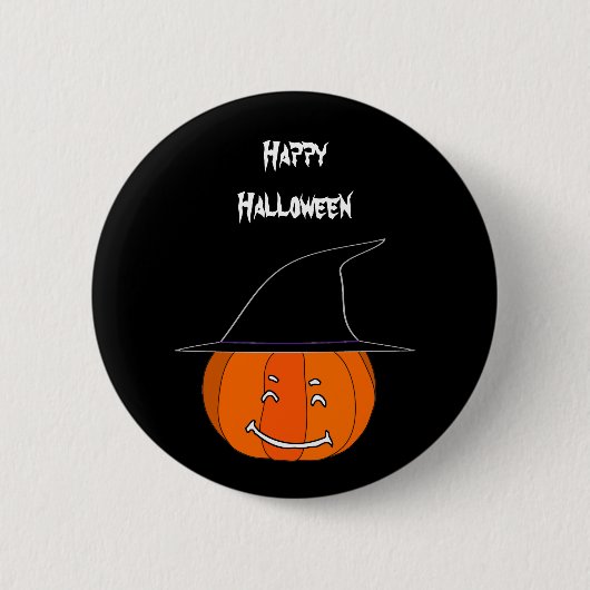 ハッピーハローウィン 缶バッジ (正面)