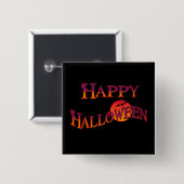 ハッピーハローウィン 缶バッジ (正面&裏面)