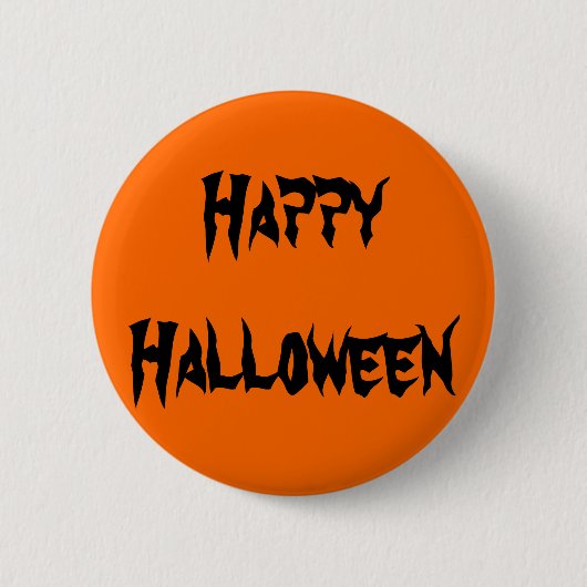 ハッピーハローウィン 缶バッジ (正面)