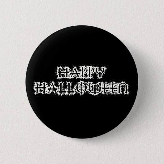 ハッピーハローウィン 缶バッジ (正面)