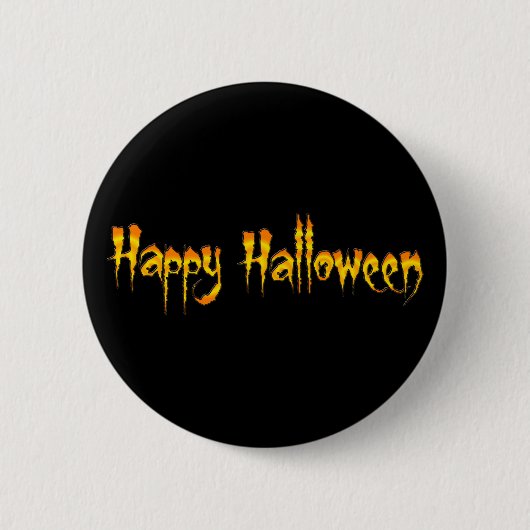 ハッピーハローウィン 缶バッジ (正面)