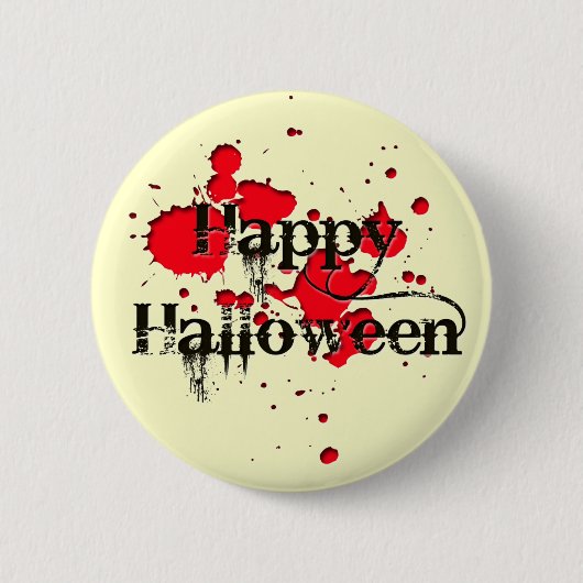 ハッピーハローウィン 缶バッジ (正面)